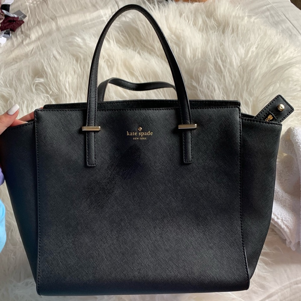 BLACK KATE SPADE TOTE BAG